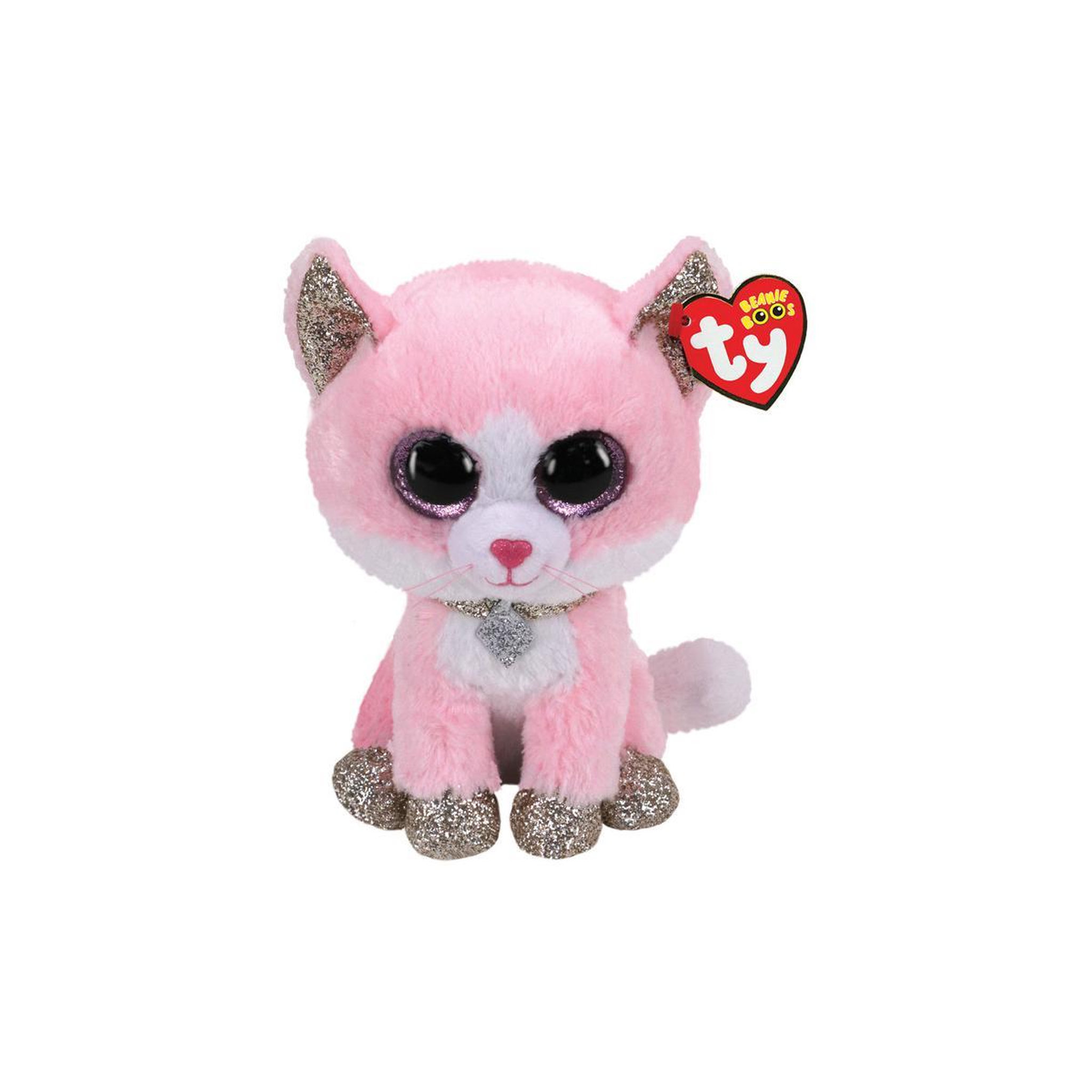 Voir la diapositive 2 : Ty Beanie Boos Small Fiona Le Chat