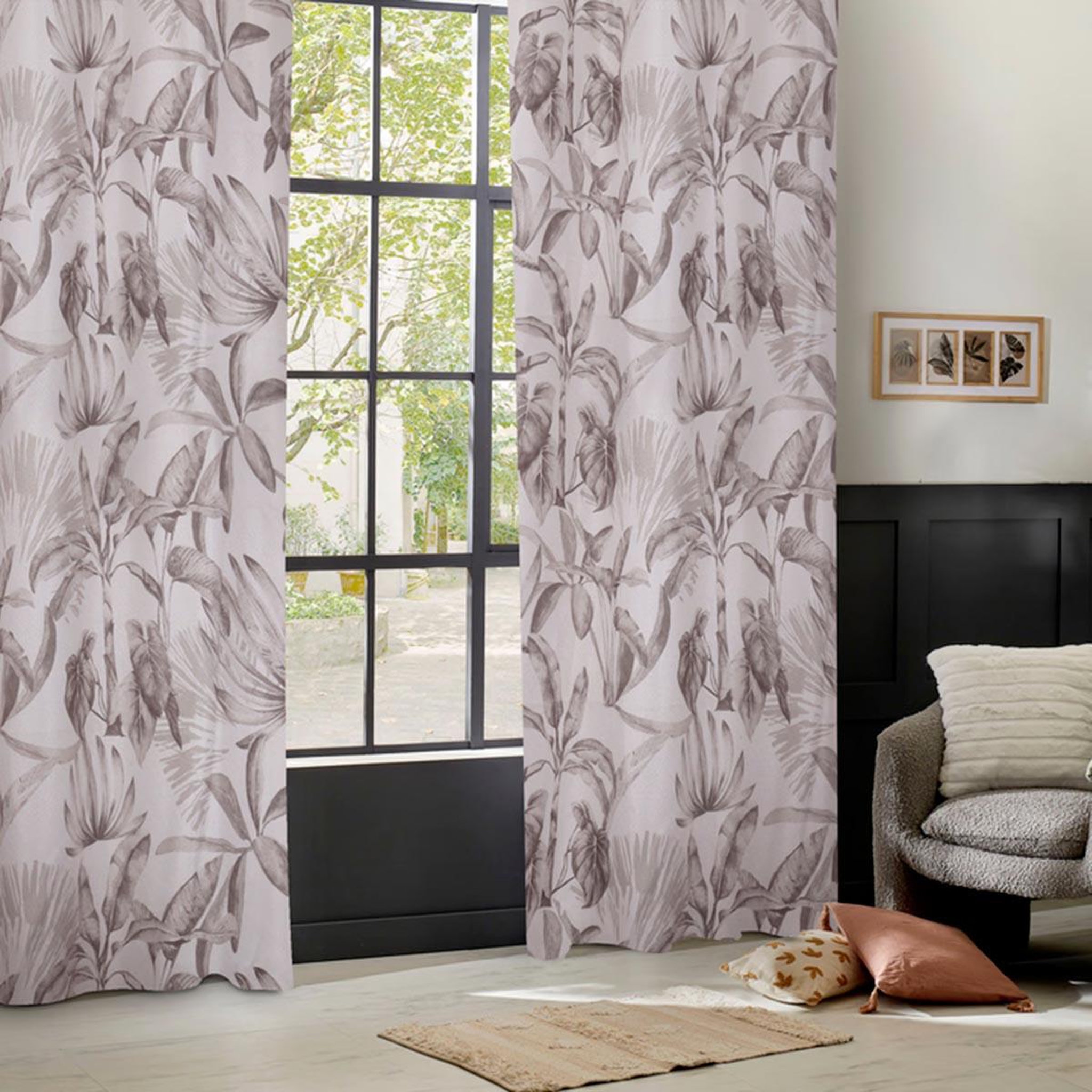 ATMOSPHERA Rideau occultant à œillets  elena  135x260cm beige lin
