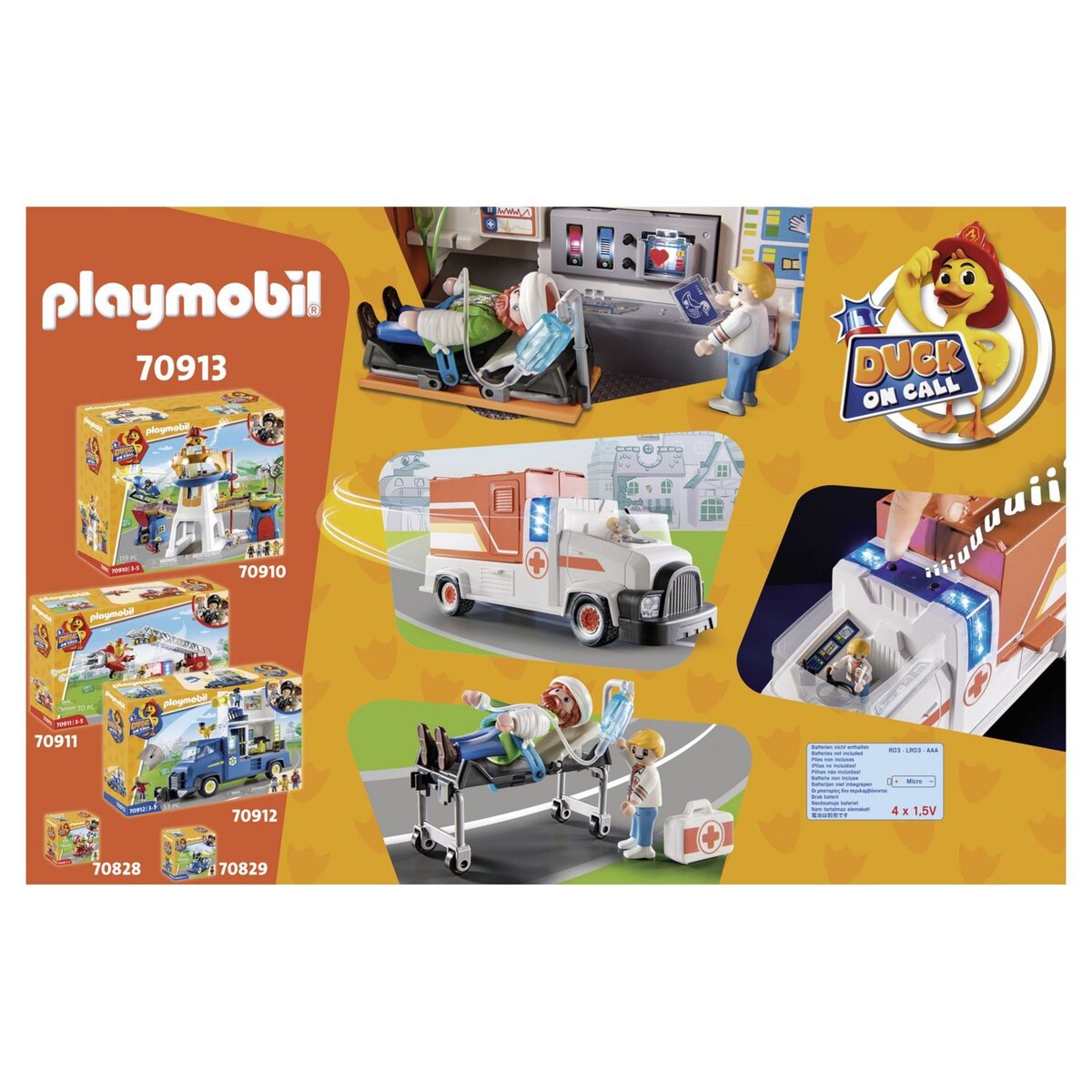 PLAYMOBIL 70913 - Duck on Call - Ambulance 