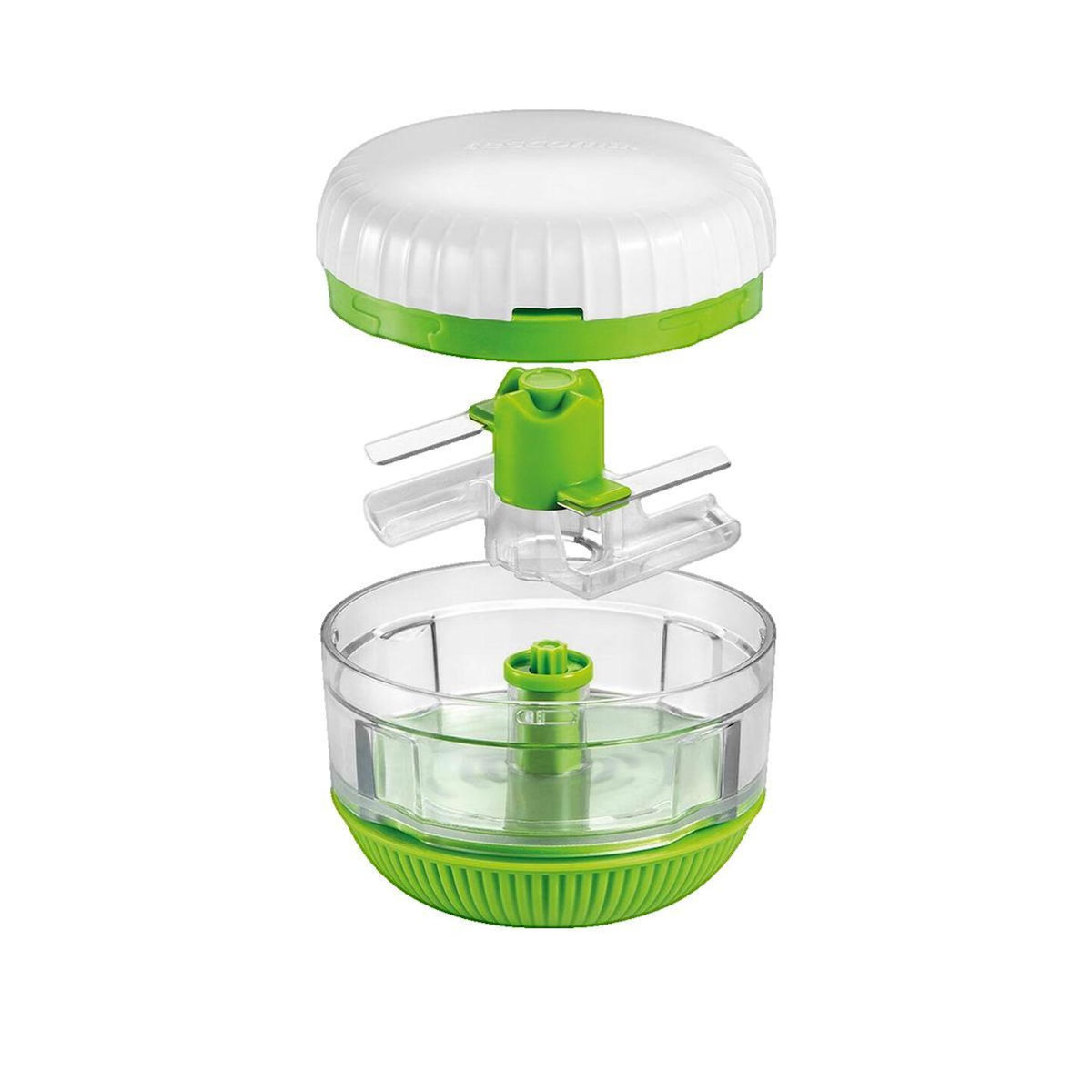 Tescoma Hachoir rotatif Tescoma compact vert à lames en acier inoxydable