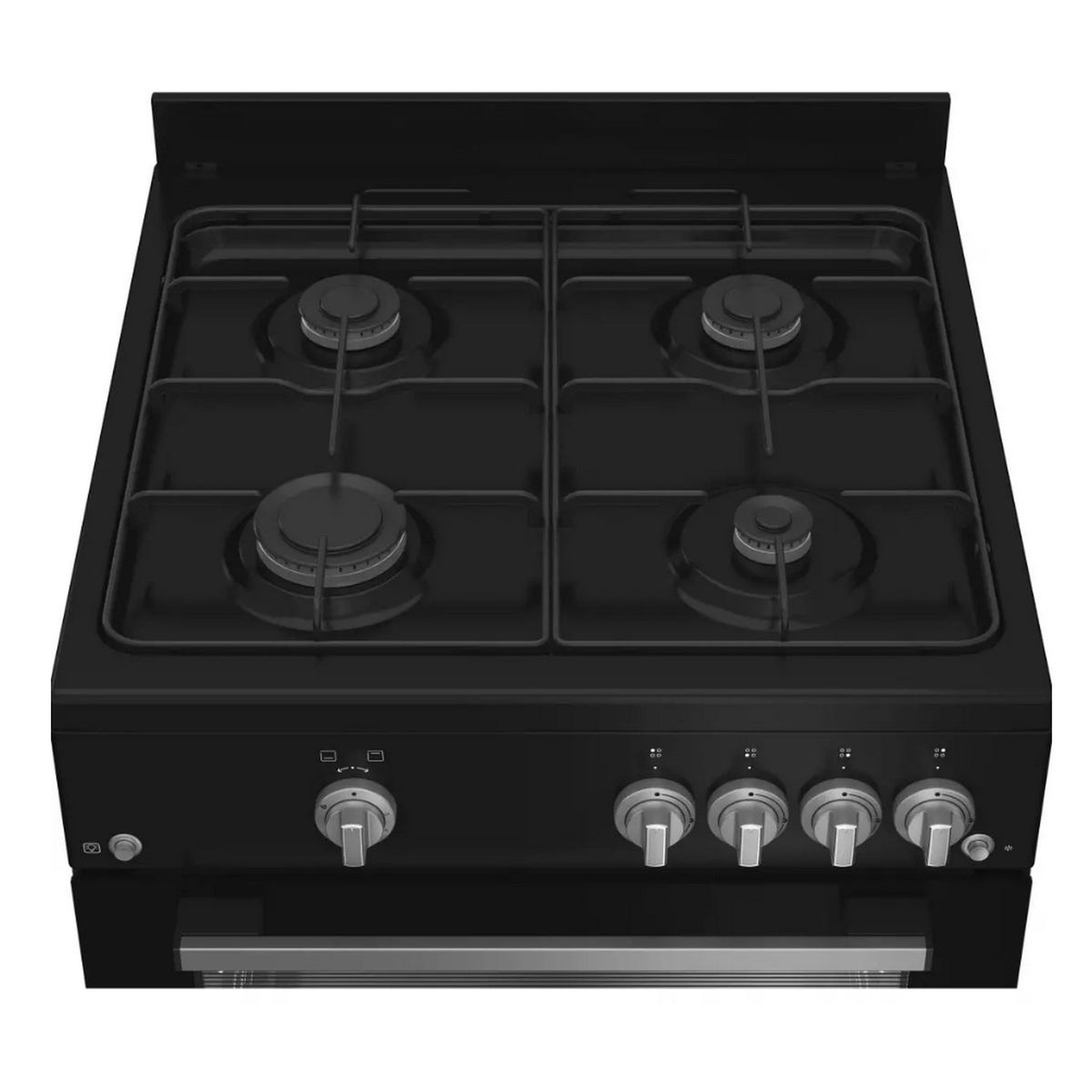 Voir la diapositive 5 : Indesit Cuisinière gaz 69l 4 feux noir - i6ggkcb