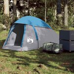 VIDAXL Tente de camping a dome 1 personne bleu impermeable