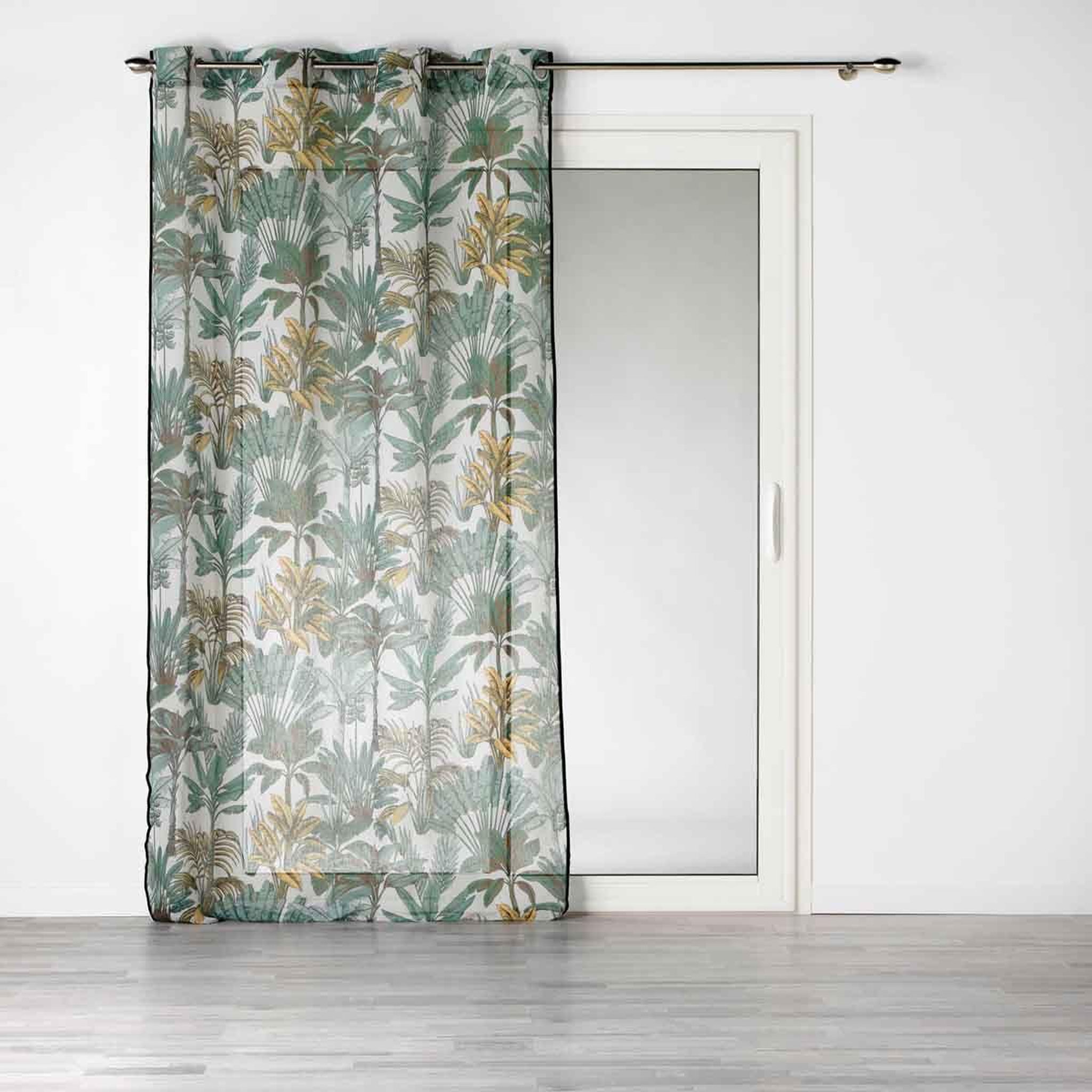 Douceur d'Intérieur Rideau voilage à œillets  balinesia  140x240cm vert