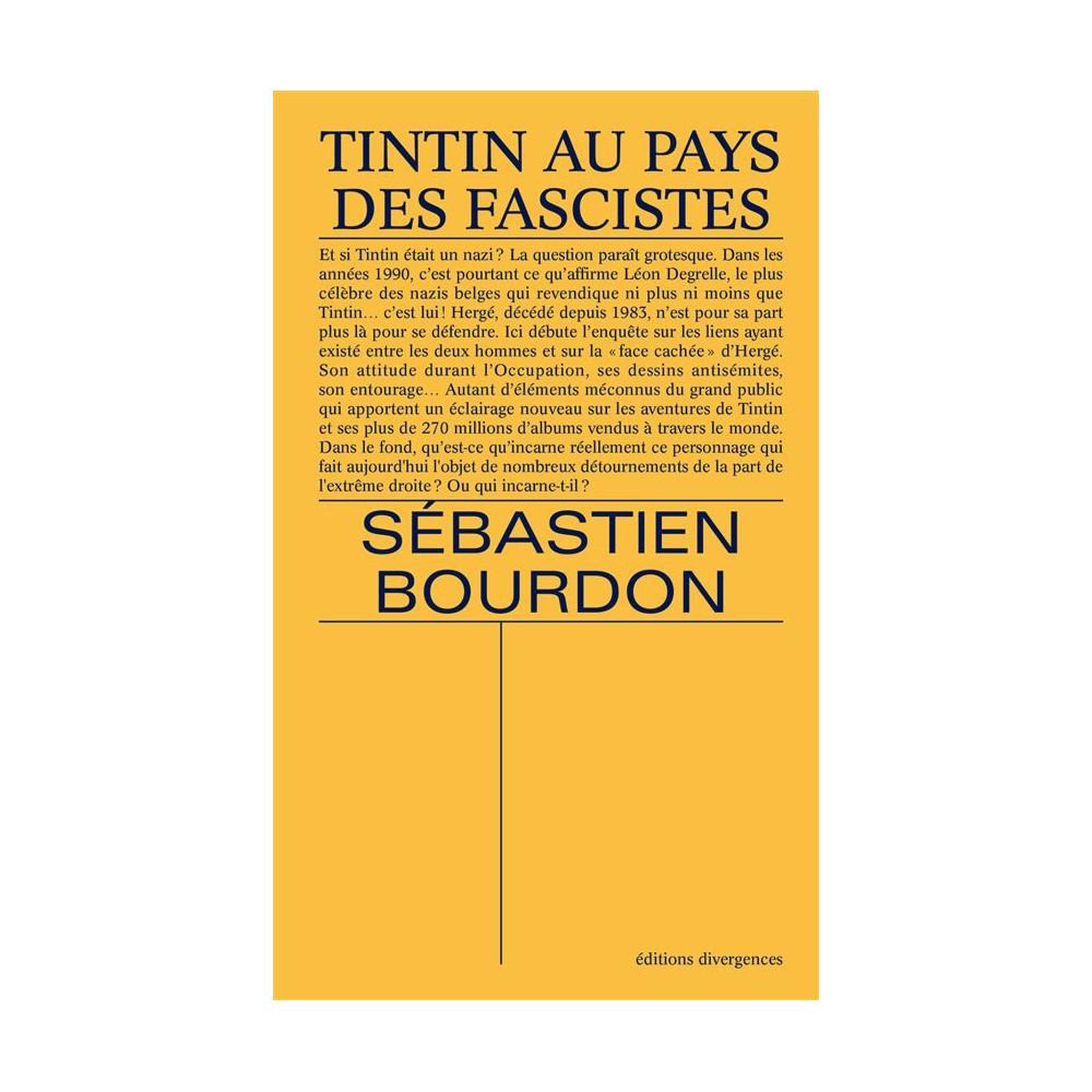 Tintin au pays des fascistes - livre broché sébastien bourdron (sciences humaines)