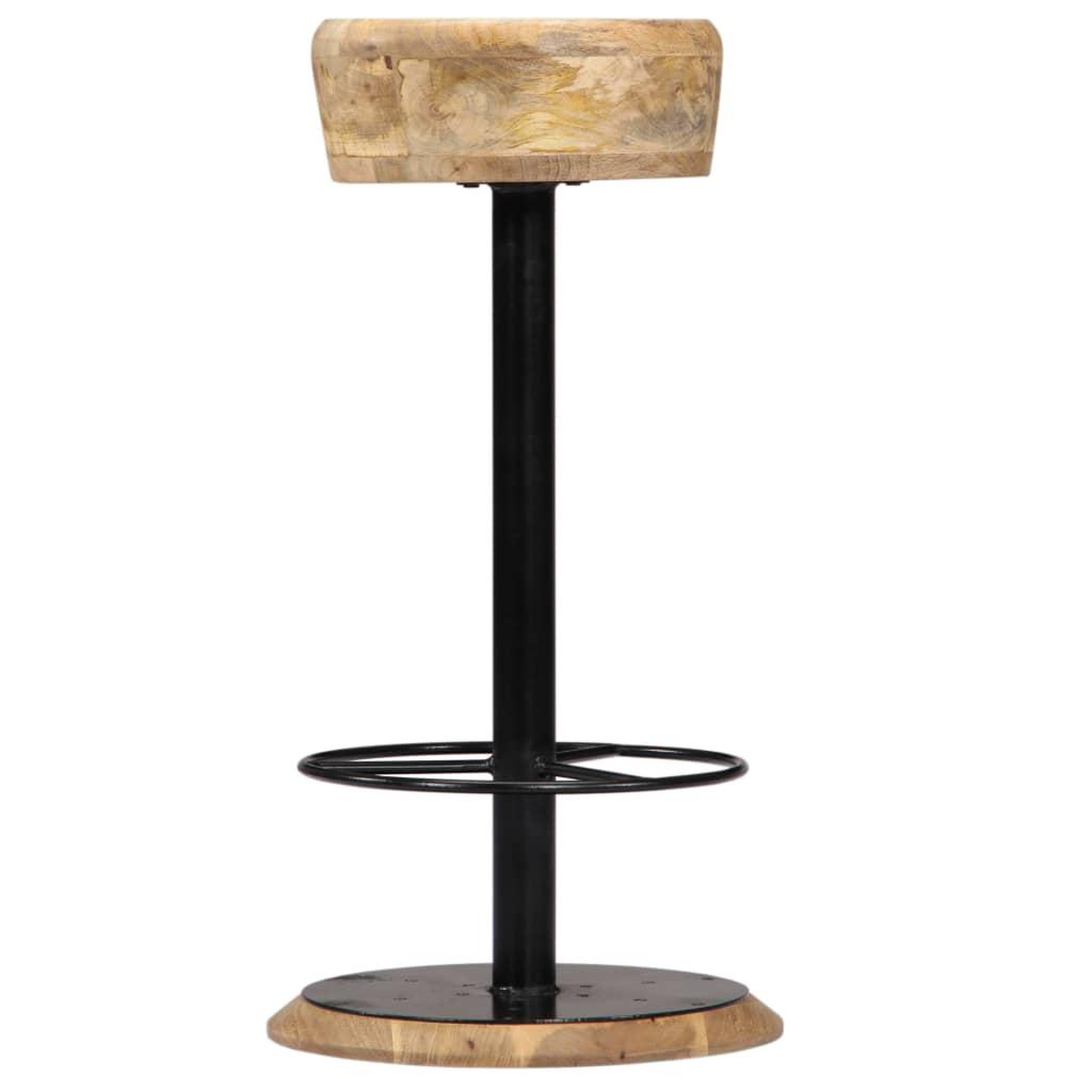 Voir la diapositive 3 : VIDAXL Chaises de bar lot de 2 bois de manguier solide