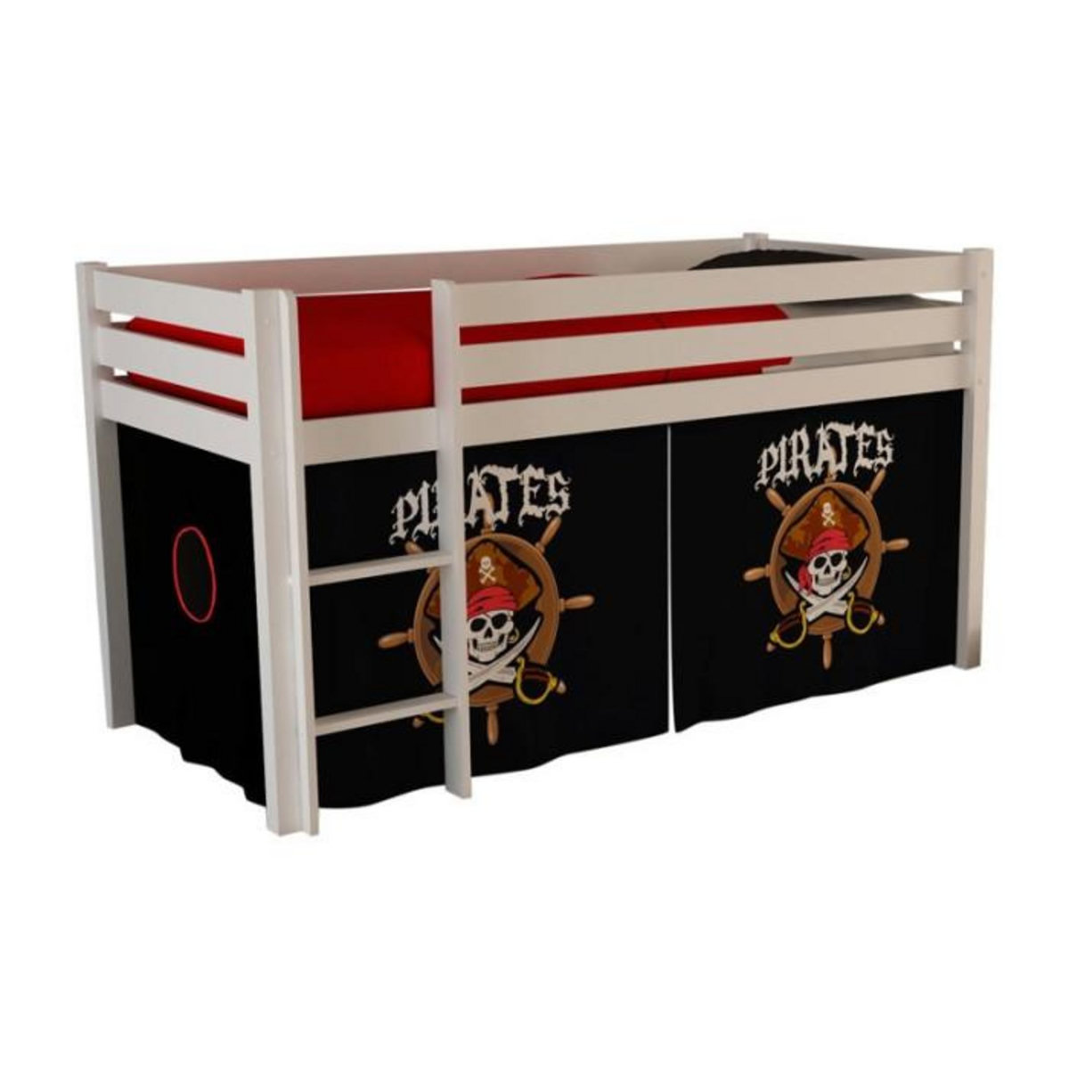 Paris Prix Lit Enfant  Pino Pirates II  90x200cm Blanc