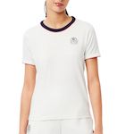 Lacoste T shirt  Femme Lacoste Ultra Dry Heritage Badge. Coloris disponibles : Blanc