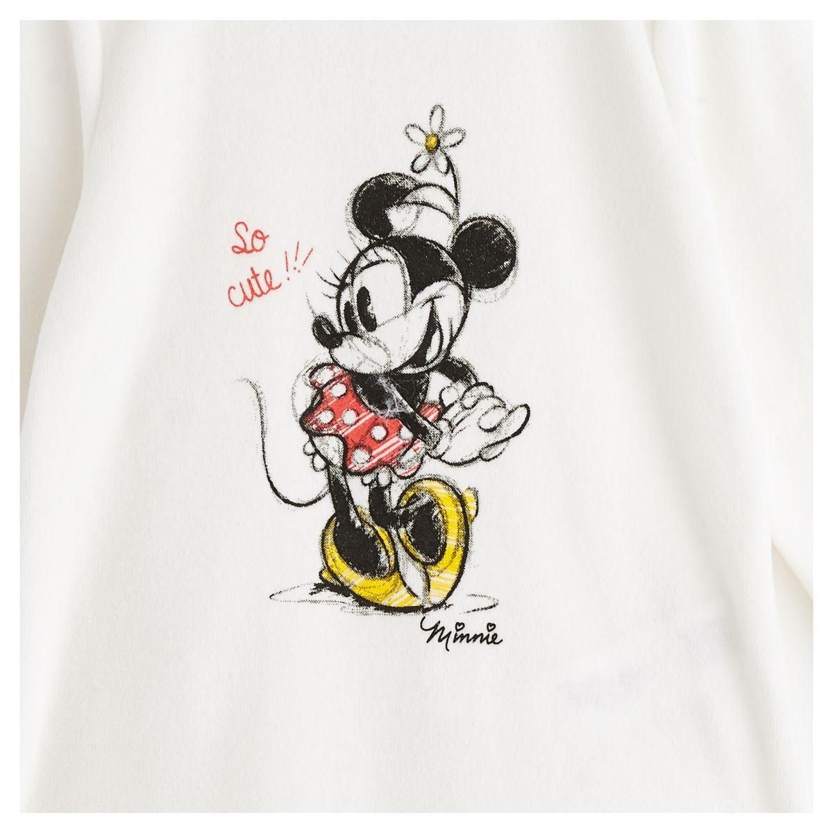 MINNIE Dors bien velours bébé fille