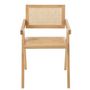 Voir la diapositive 2 : Paris Prix Chaise Cannage en Bois  Grid  80cm Naturel