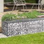 Voir la diapositive 2 : ID MARKET Lot de 2 gabions pour pierre 100 x 30 x 30 cm