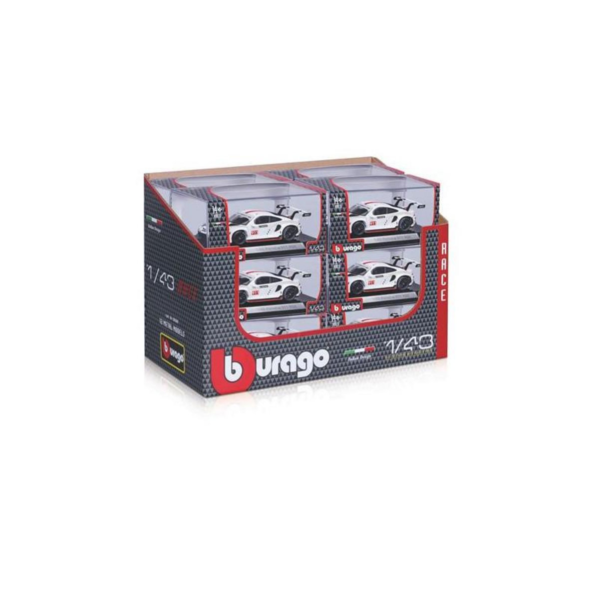 BBurago Voiture Bburago 1 43 Race Collection Crystal Modèle aléatoire