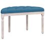 Voir la diapositive 5 : VIDAXL Banc Bleu 81,5x41x49 cm Velours