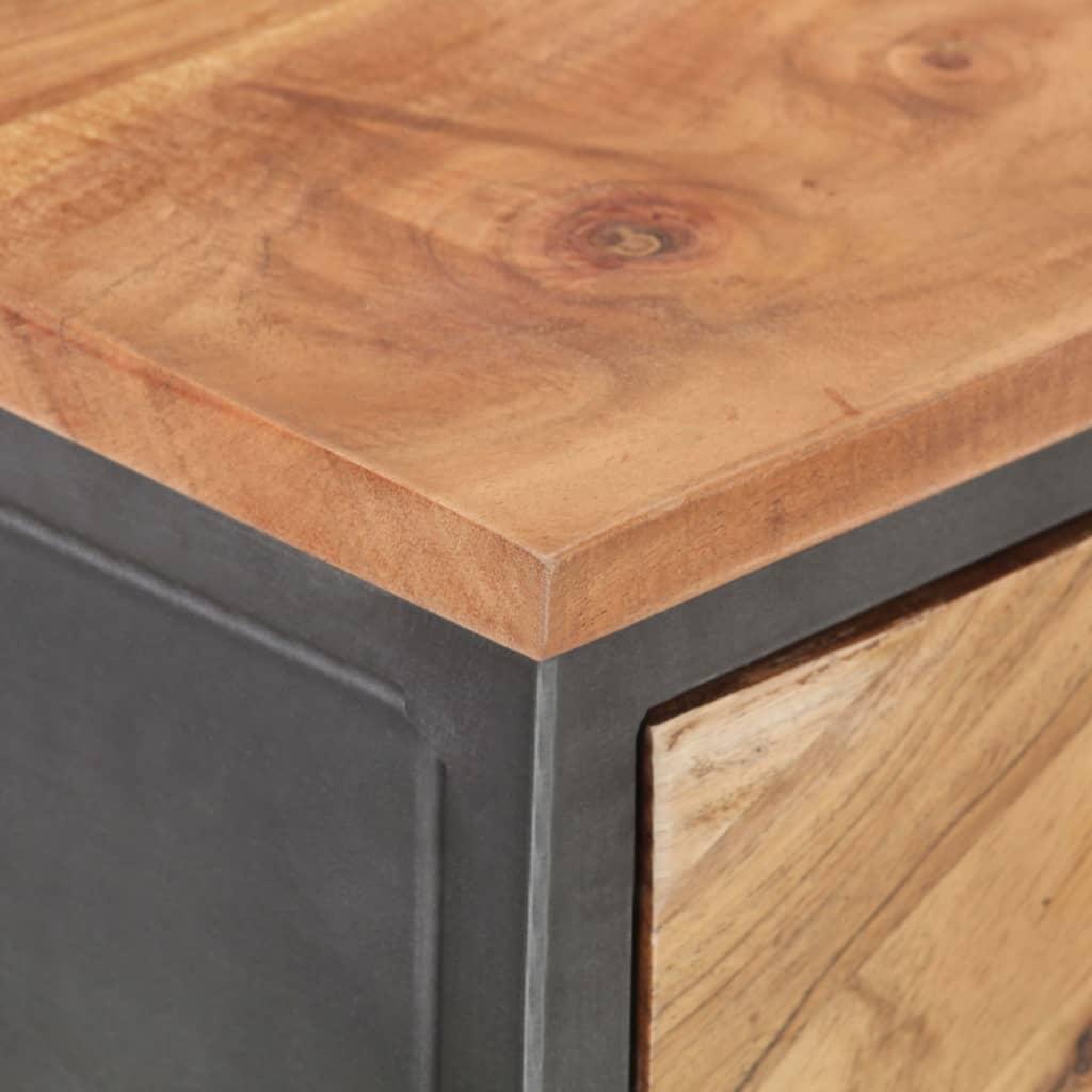 Voir la diapositive 5 : VIDAXL Table console 110x35x75 cm Bois d'acacia massif