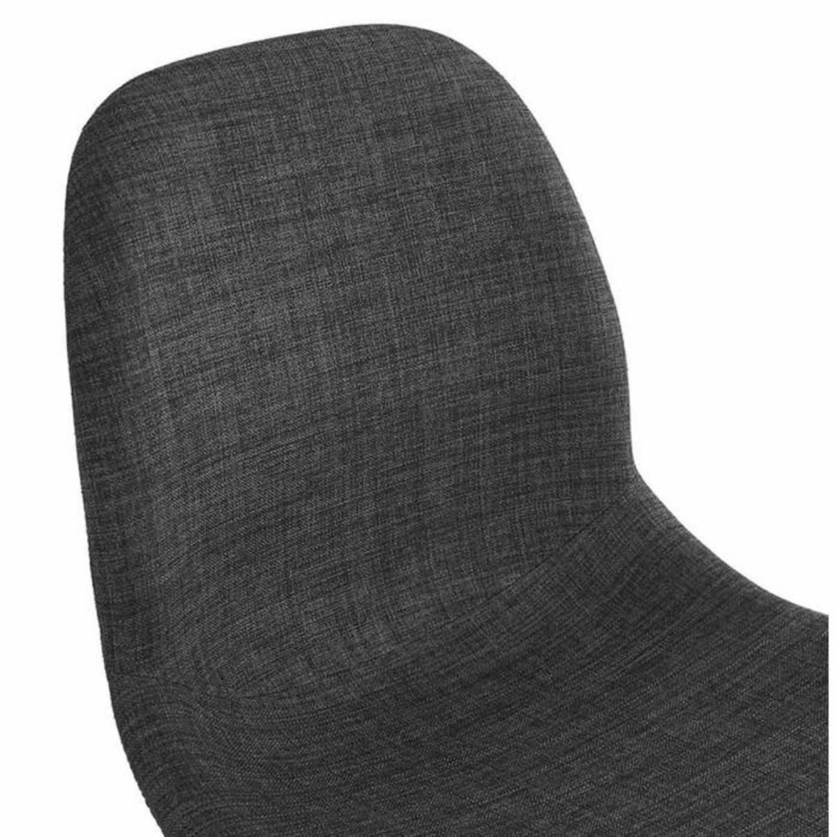 Paris Prix Chaise Design en Tissu  Sandes  83cm Gris & Noir