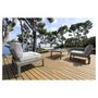 Voir la diapositive 1 : Salon bas de jardin 4 personnes en aluminium MAGNOLIA