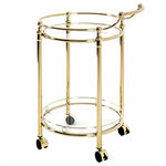 Paris Prix Desserte de Cuisine Design  Laitonné  79cm Or