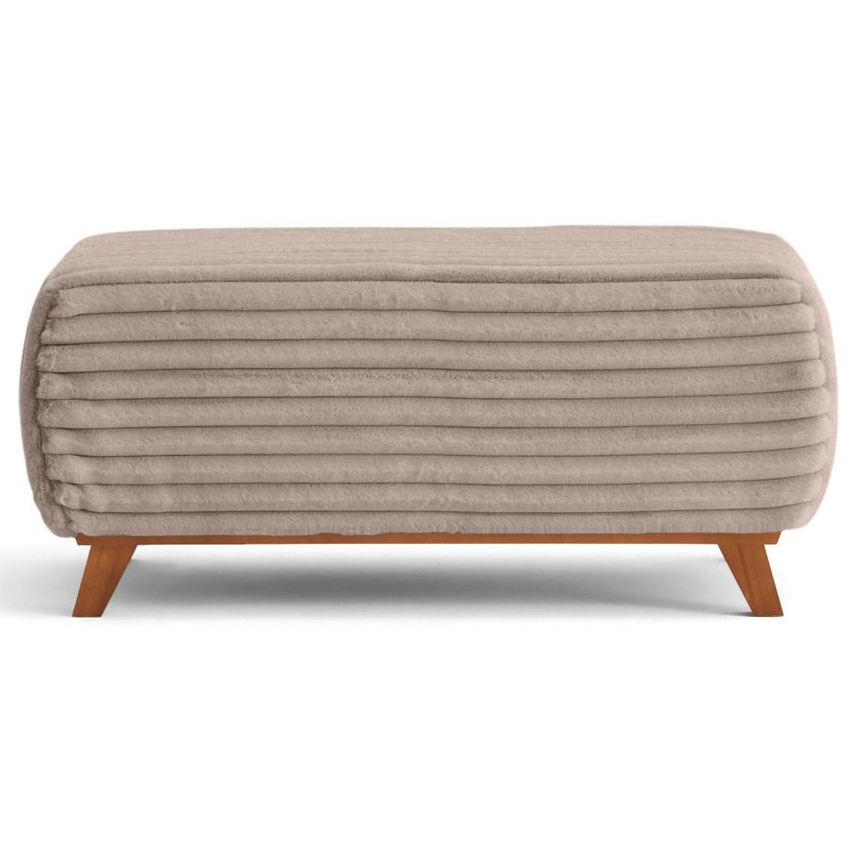 BEST MOBILIER Cristal - bout de lit - en fausse fourrure côtelée