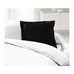 LOVELY HOME LOVELY HOME Lot de 2 Taies dOreillers 100% coton 63x63 cm - Noir