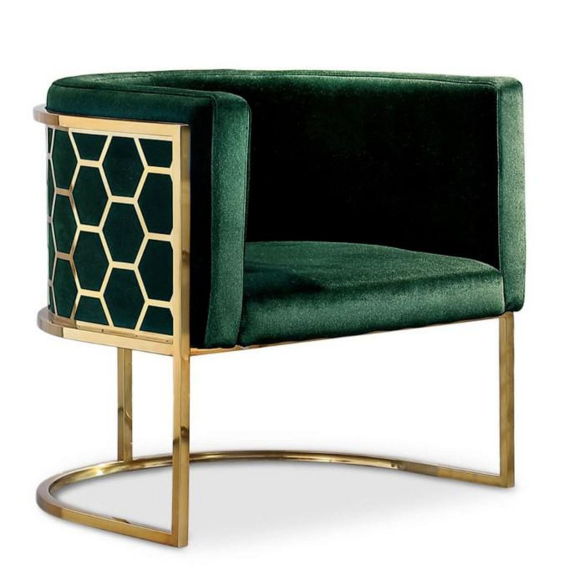 Paris Prix Fauteuil Arrondi Design  Neyho  75cm Vert