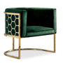 Voir la diapositive 1 : Paris Prix Fauteuil Arrondi Design  Neyho  75cm Vert