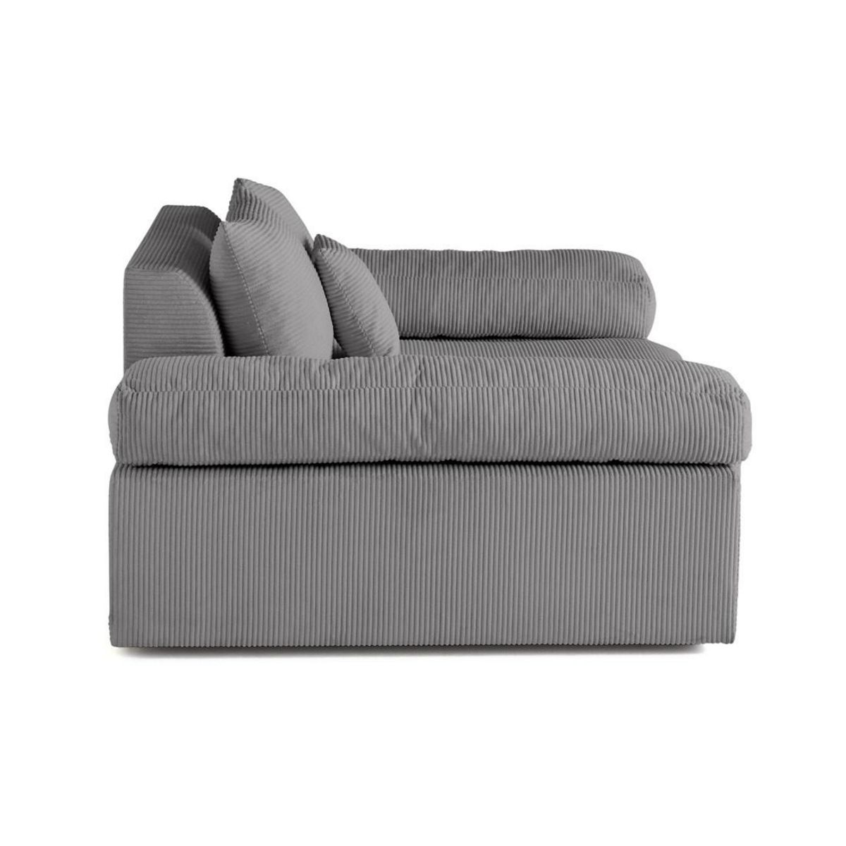 LISA DESIGN Aspen - fauteuil xl - assise profonde - velours côtelé