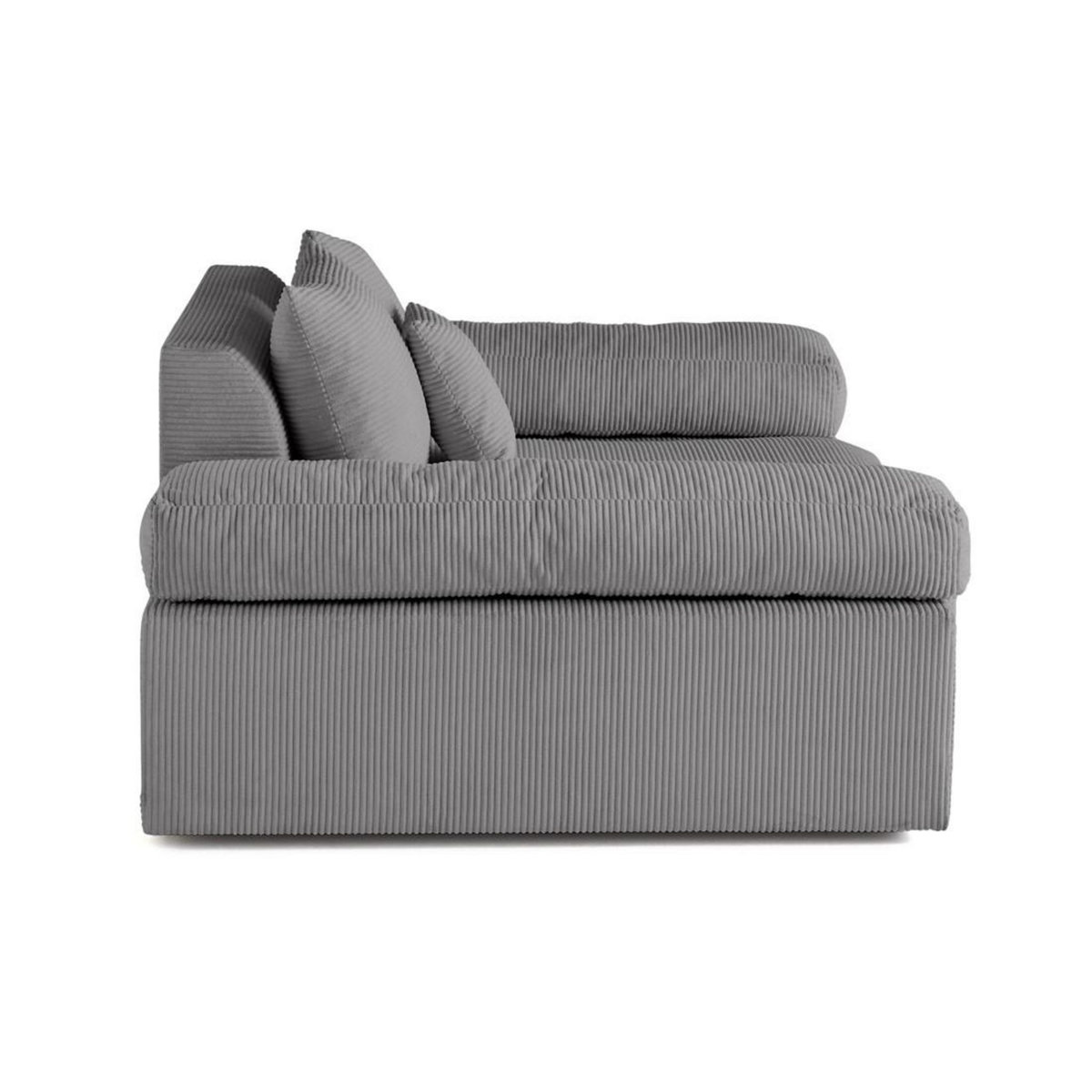 LISA DESIGN Aspen - fauteuil xl - assise profonde - velours côtelé