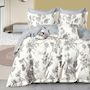 Voir la diapositive 2 : Home collection Parure housse de couette 100 % coton 57 fils Jouvelle