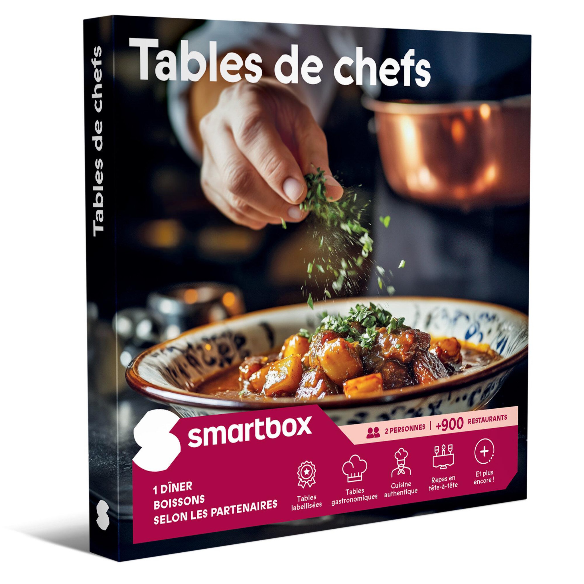 Smartbox Tables de chefs - coffret cadeau gastronomie