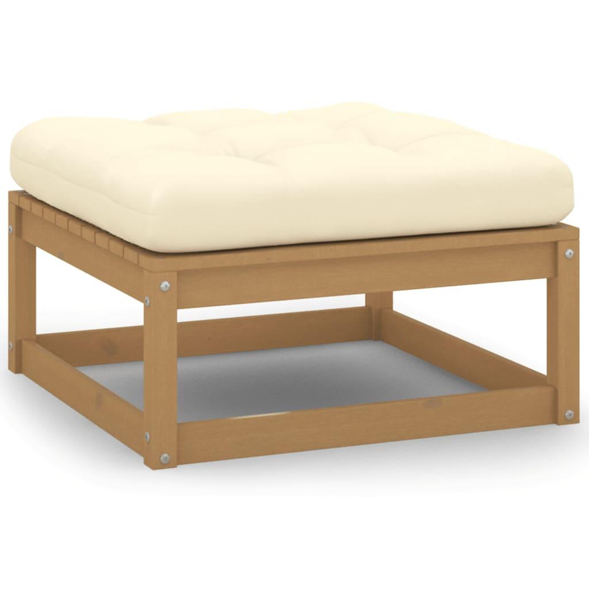 Voir la diapositive 5 : VIDAXL Salon de jardin 11 pcs avec coussins Marron miel Bois de pin