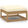 Voir la diapositive 5 : VIDAXL Salon de jardin 11 pcs avec coussins Marron miel Bois de pin