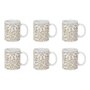 Voir la diapositive 1 : Paris Prix Lot de 6 Mugs en Céramique  Faience  30cl Blanc