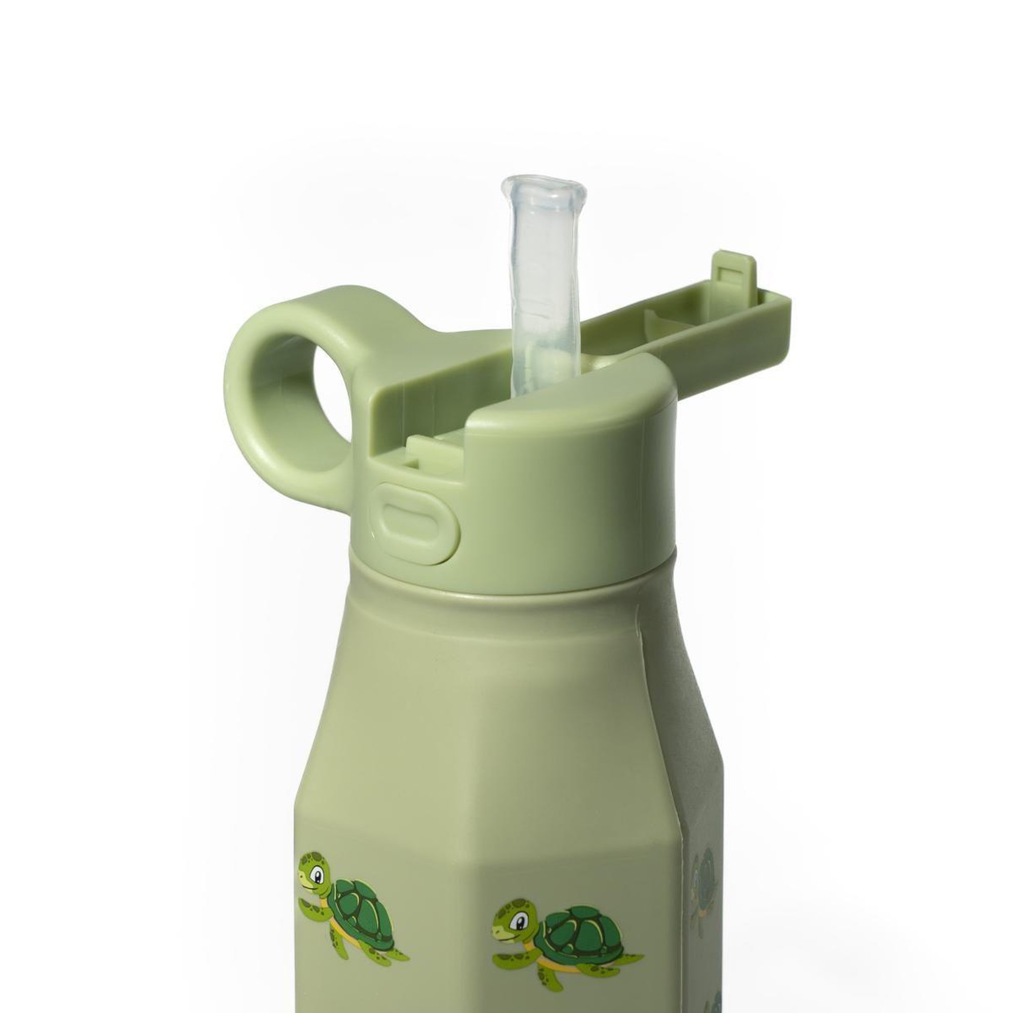 Voir la diapositive 2 : MABEBI Bouteille à boire akron en silicone tortue