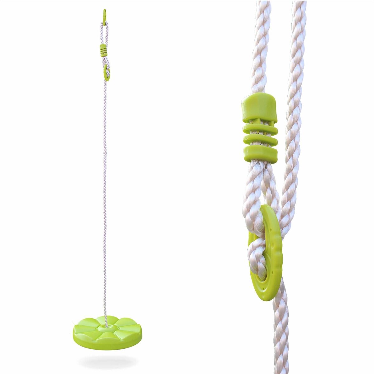 SWEEEK Balançoire disque en plastique soufflé pour portique de 2 à 2.2m. agrès. accessoire