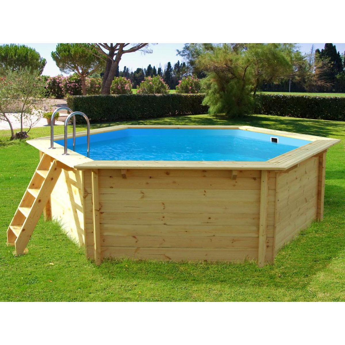Habitat et Jardin Piscine bois   Hawai   - 4.10 x 1.18 m