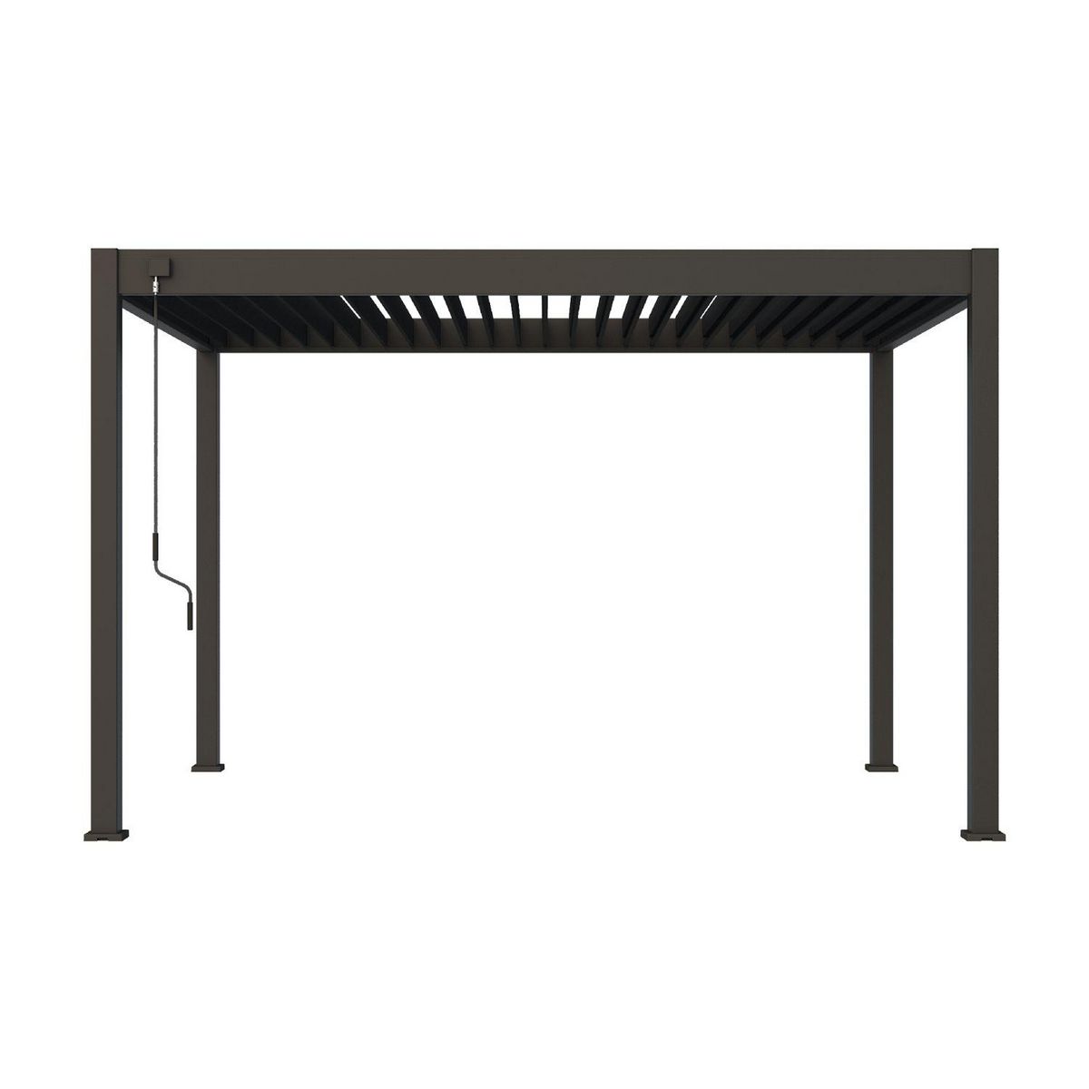 OMBREA Pergola Bioclimatique autoportée 3X4 m - Aluminium - Anthracite - VS OMBREA®