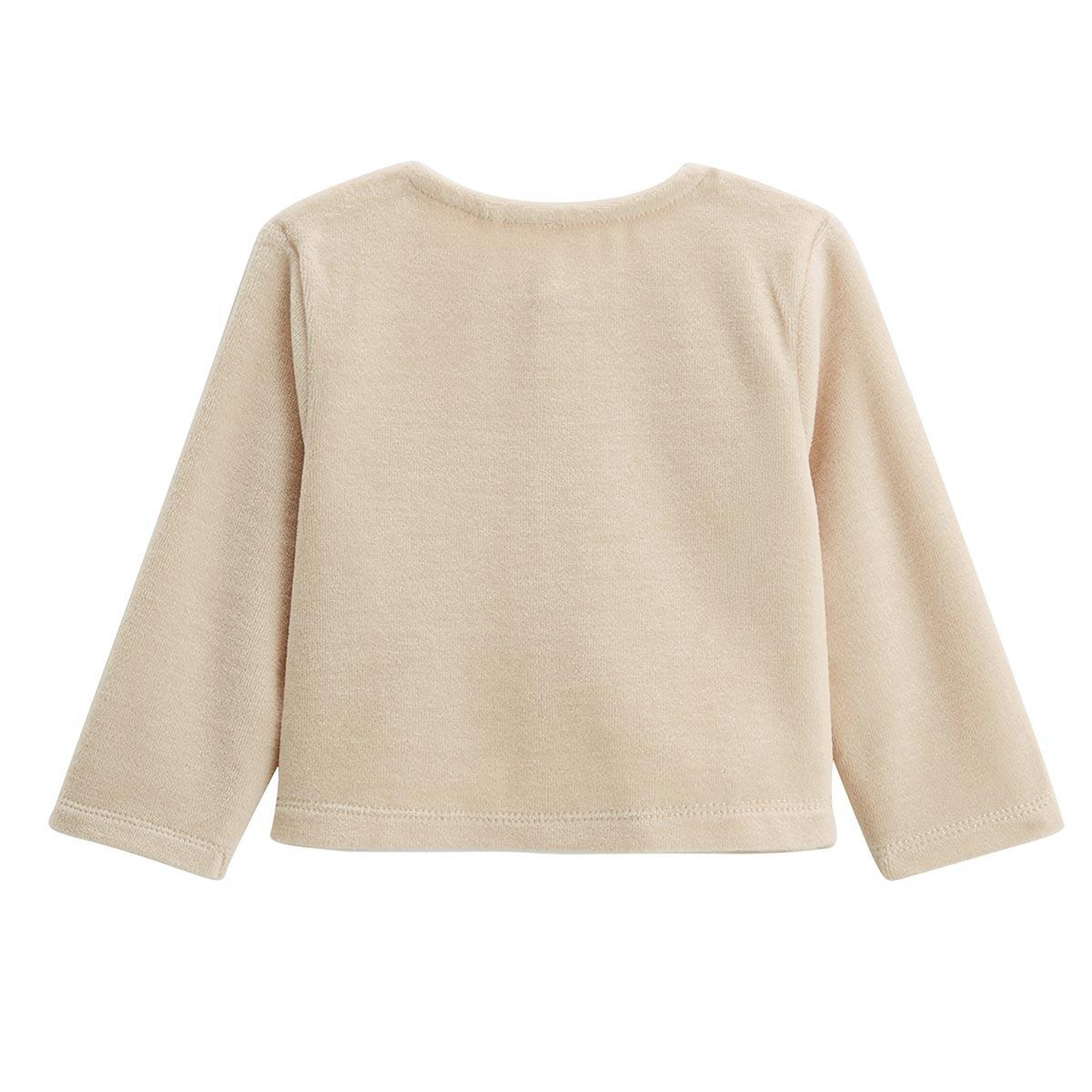 Voir la diapositive 4 : Petit Béguin Ensemble gilet et pantalon bébé en velours Câlins