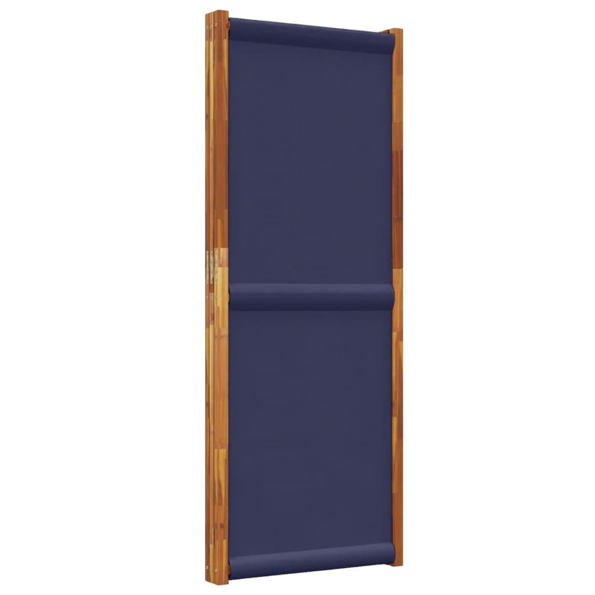 Voir la diapositive 5 : VIDAXL Cloison de separation 3 panneaux bleu fonce 210x180 cm
