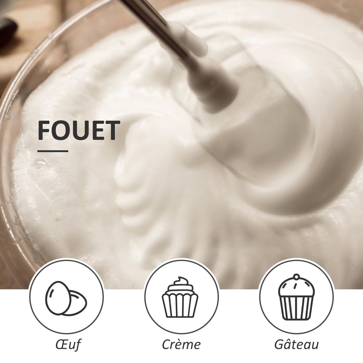 HOMCOM Mixeur plongeant multifonction 1000 W - mélangeur à main, hâchoir, batteur, 2 bols - acier inox. ABS noir