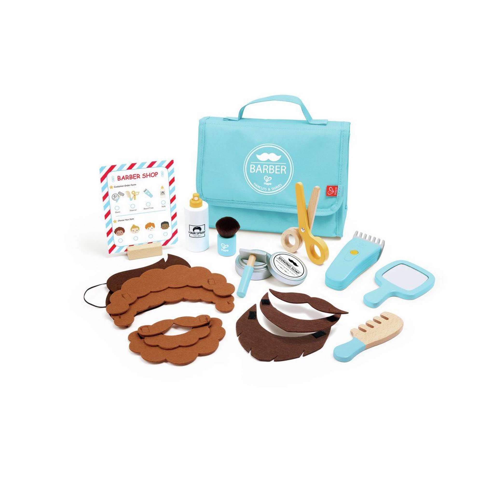 Hape valisette - Kit du petit barbier