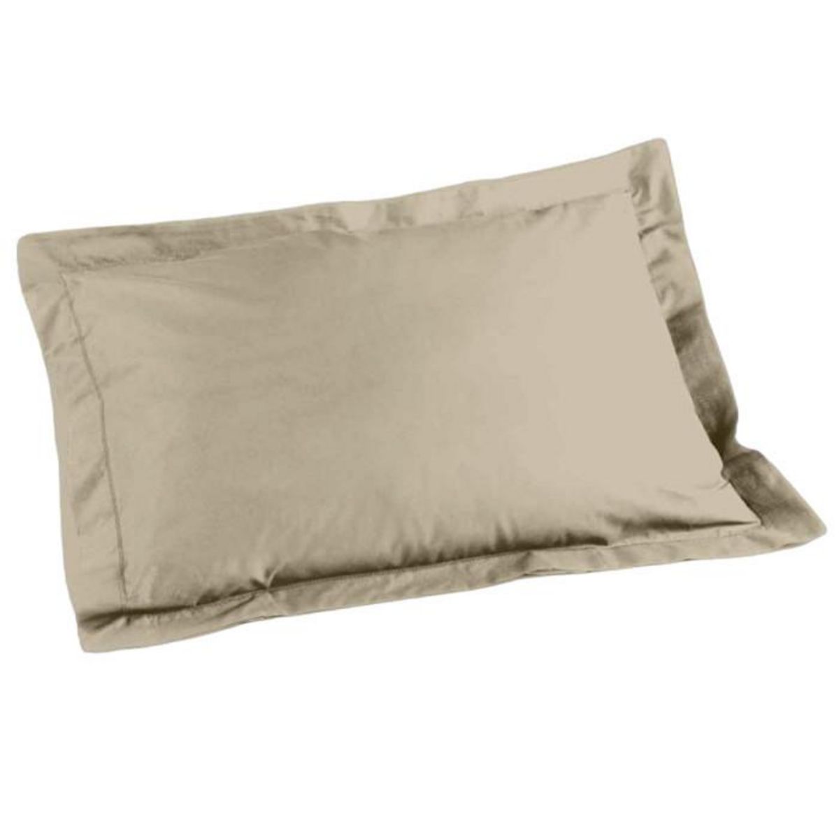 Paris Prix Taie d'Oreiller en Coton Bio  Biolina  50x70cm Taupe