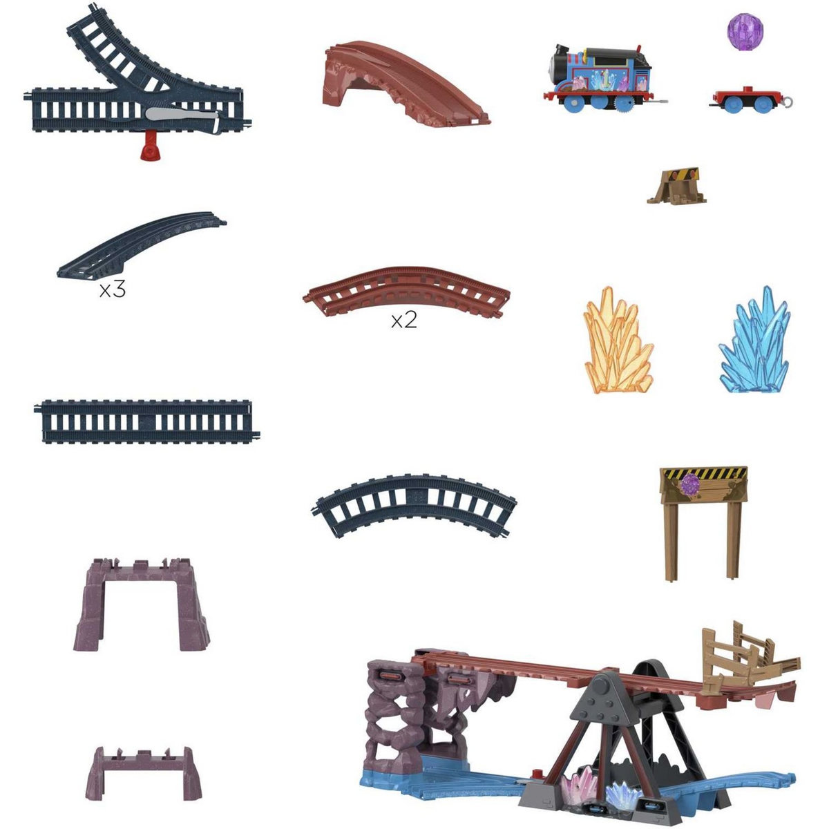 MATTEL Coffret Thomas et ses amis Les aventures de la Grotte de Cristal Fisher Price