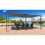 Voir la diapositive 3 : CONCEPT USINE Pergola coulissante avec roues 5,5 x 2,5 m gris et taupe GIBARA