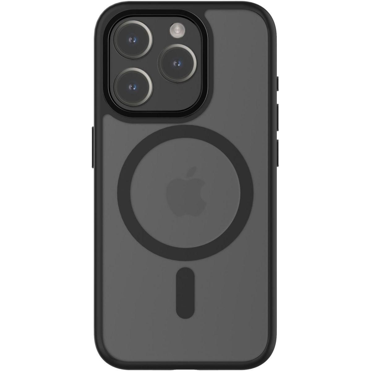Qdos Coque iPhone 15 Pro MagSafe Hybrid SNAP Noir