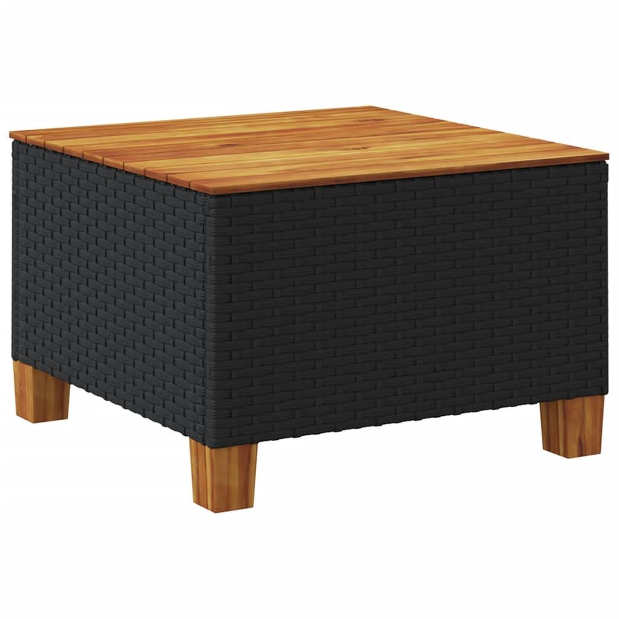 Voir la diapositive 5 : VIDAXL Salon de jardin 7 pcs avec coussins noir resine tressee
