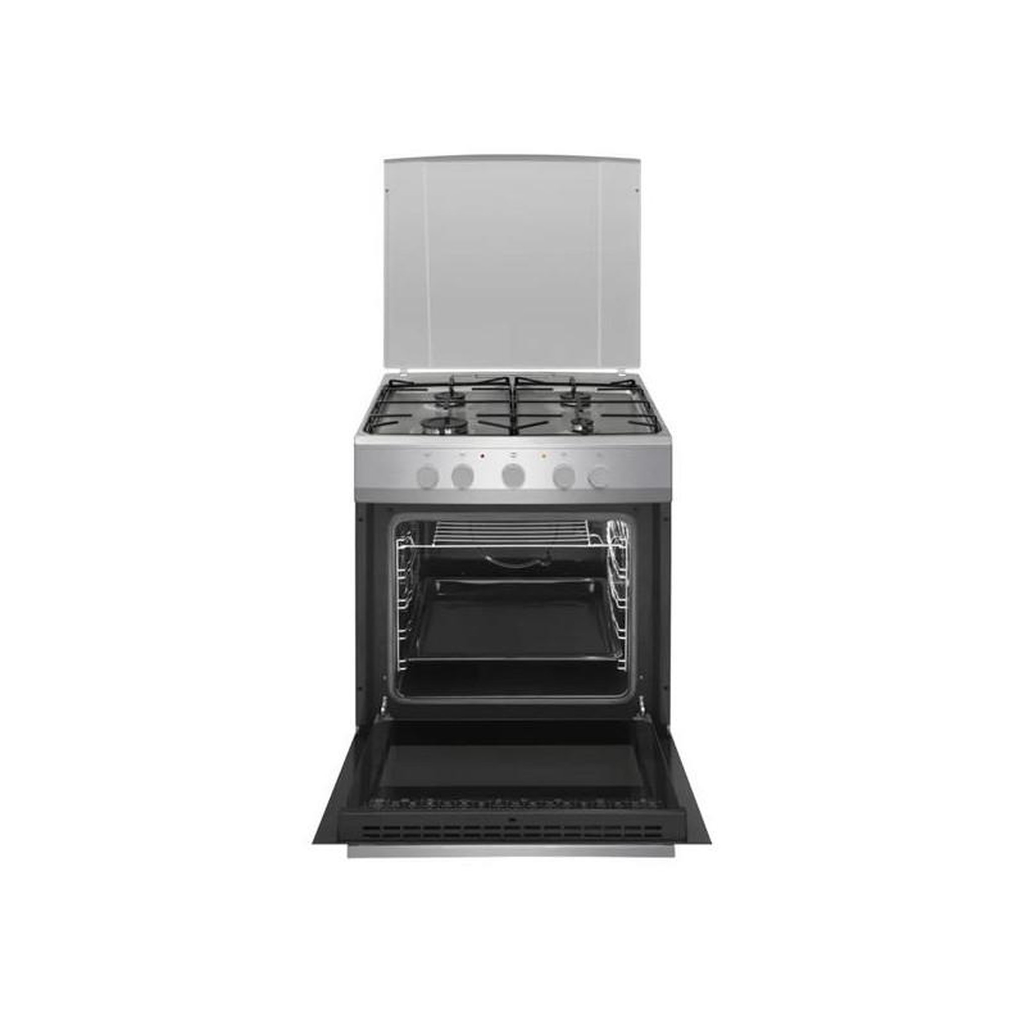 Voir la diapositive 3 : Fagor Cuisinière gaz 74l 4 feux silver - facg2002s