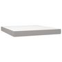 Voir la diapositive 5 : VIDAXL Sommier a lattes de lit avec matelas Gris clair 180x200cm Tissu