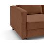 Voir la diapositive 5 : LISA DESIGN Jake - canapé d'angle droit 4 places convertible avec coffre en tissu velours relief