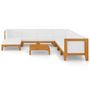 Voir la diapositive 3 : VIDAXL Salon de jardin 9 pcs avec coussins Bois d'acacia solide