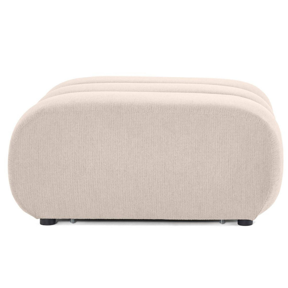 LISA DESIGN Debbie - pouf en tissu texturé