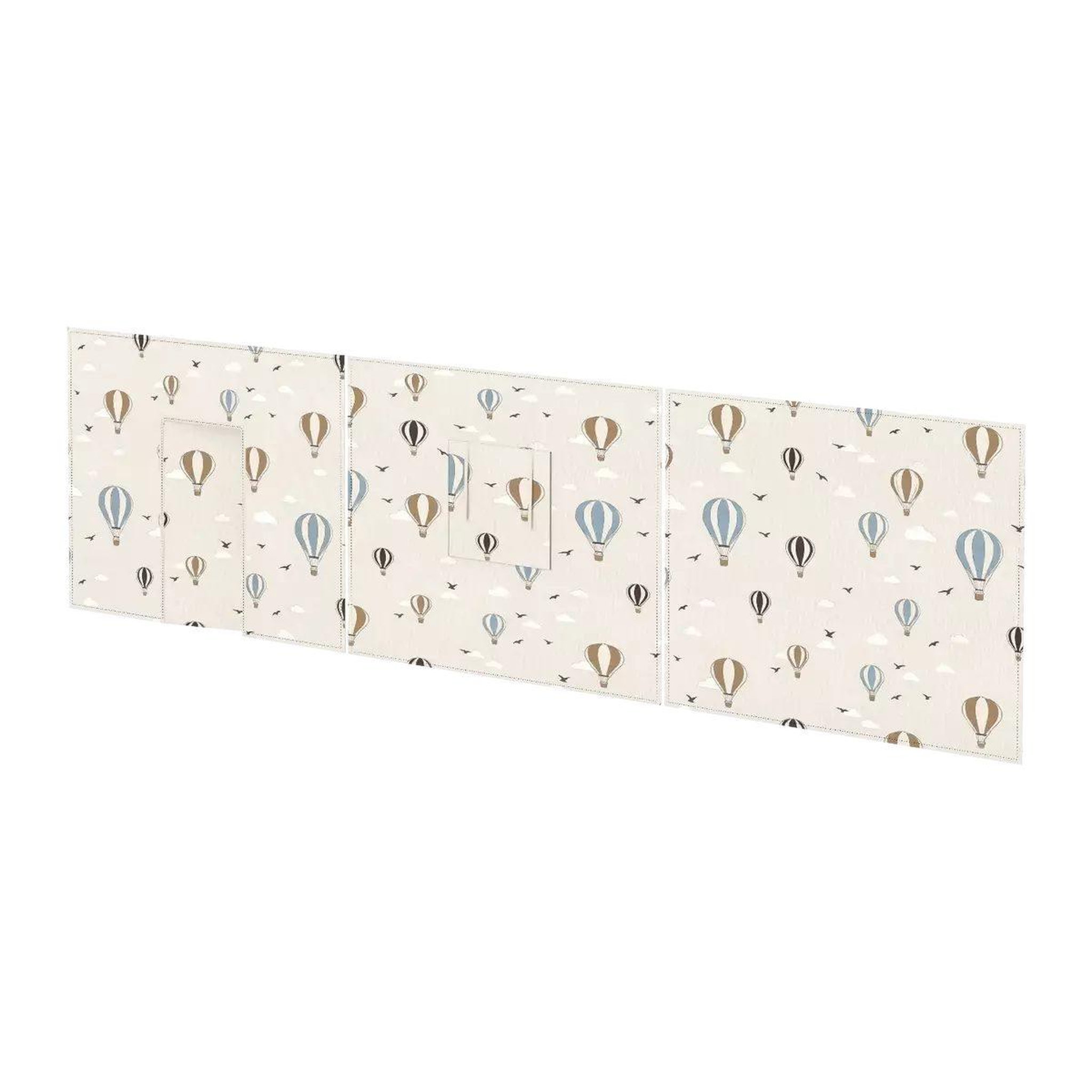 FLEXA Dawn rideaux de jeu pour lit mi-hauteur motif montgolfieres